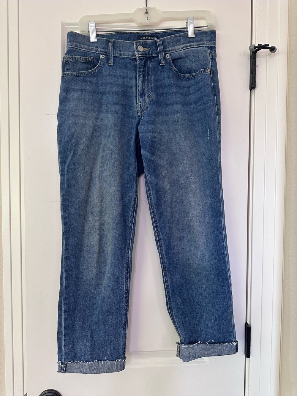 Lucky Brand Women’s Boyfriend Jeans in Medium Blue Wash